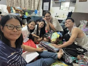 CSC Happy Homes residents packing materials